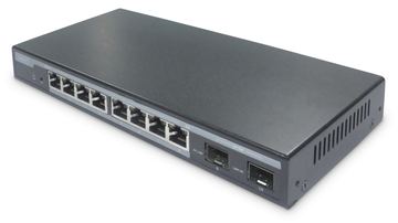 DIGITUS 8-Port Gigabit PoE Switch, Managed, 2 Uplinks von LumaTech