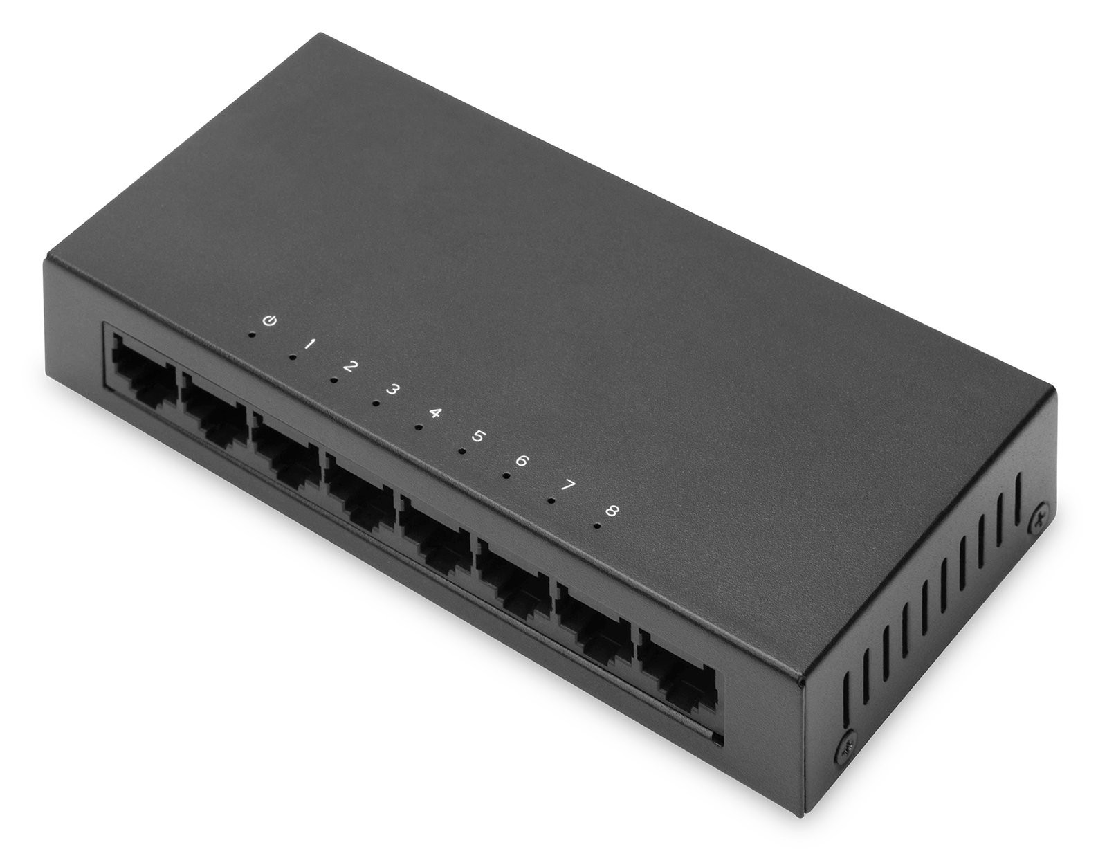 DIGITUS 8-Port Switch - 10/100 Mbps Fast Ethernet - Unmanaged - Unmanaged - Fast Ethernet (10/100) - Vollduplex