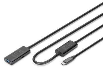 DIGITUS Aktives USB 3.2 Gen1 5G Verlängerungskabel, USB-C - USB-A, 10m von LumaTech