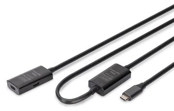 DIGITUS Aktives USB 3.2 Gen1 5G Verlängerungskabel, USB-C - USB-C, 10m von LumaTech