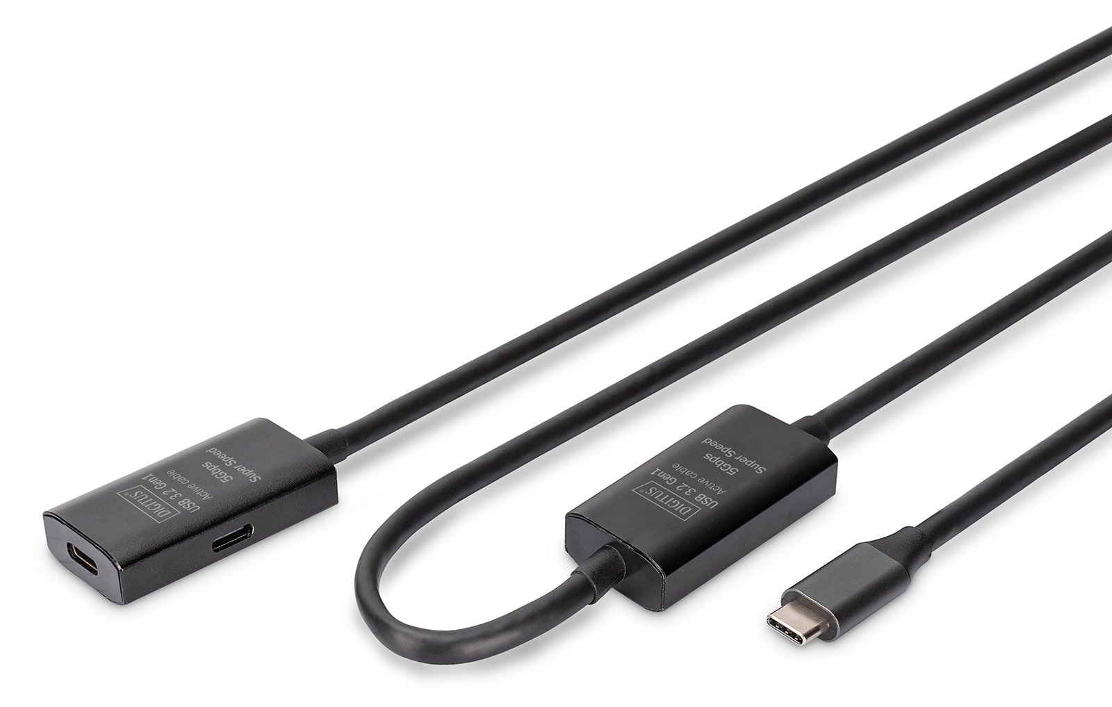 DIGITUS Aktives USB 3.2 Gen1 5G Verlängerungskabel, USB-C - USB-C, 10m