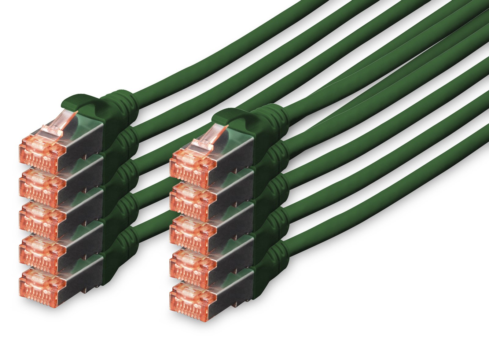 DIGITUS CAT 6 S/FTP Patchkabel, 10 Stück