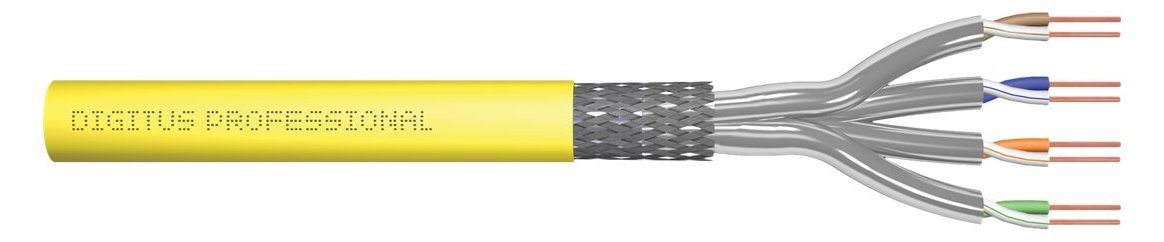 DIGITUS CAT 7A S/FTP Datenkabel - verlegekabel, 500 Meter, Simplex, B2ca-s1a,d0,a1, GHMT PVP zertifiziert