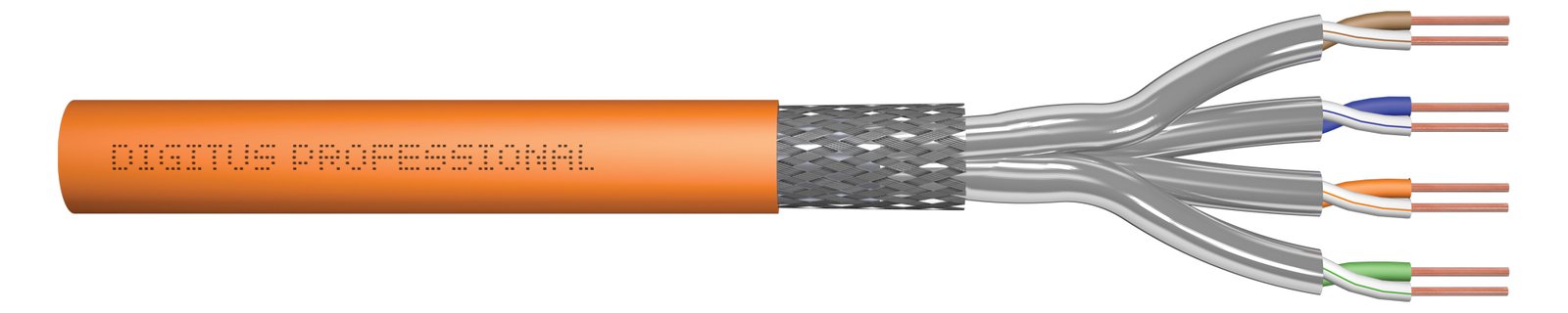DIGITUS Cat.7 S/FTP installation cable, 50 m, simplex, Dca-s1a,d0,a1