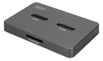 DIGITUS Docking USB-C->NVMe SSD SATA SSD SD von LumaTech