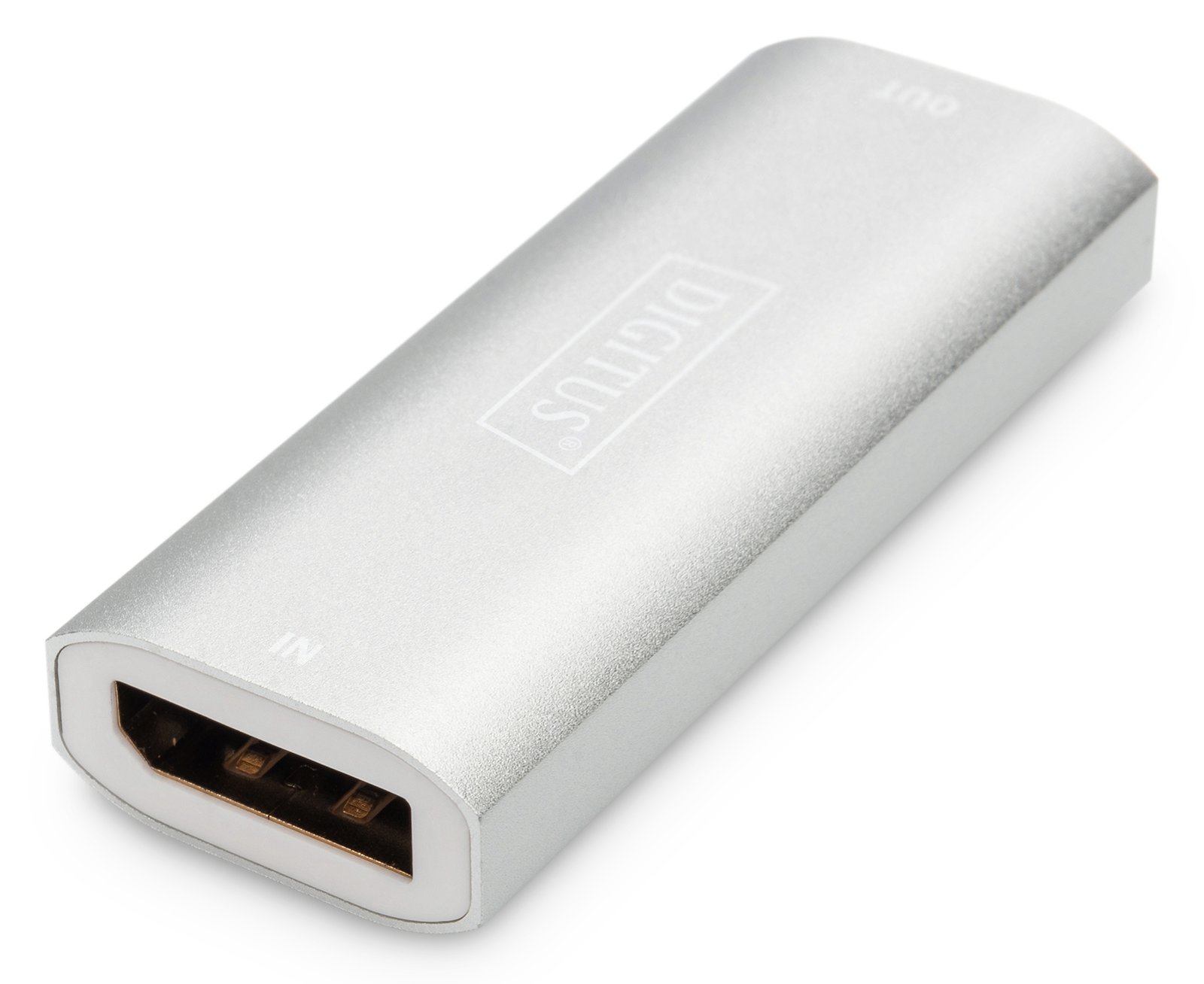 DIGITUS DP Repeater 8K 30m micro-USB silber - Digital/Daten