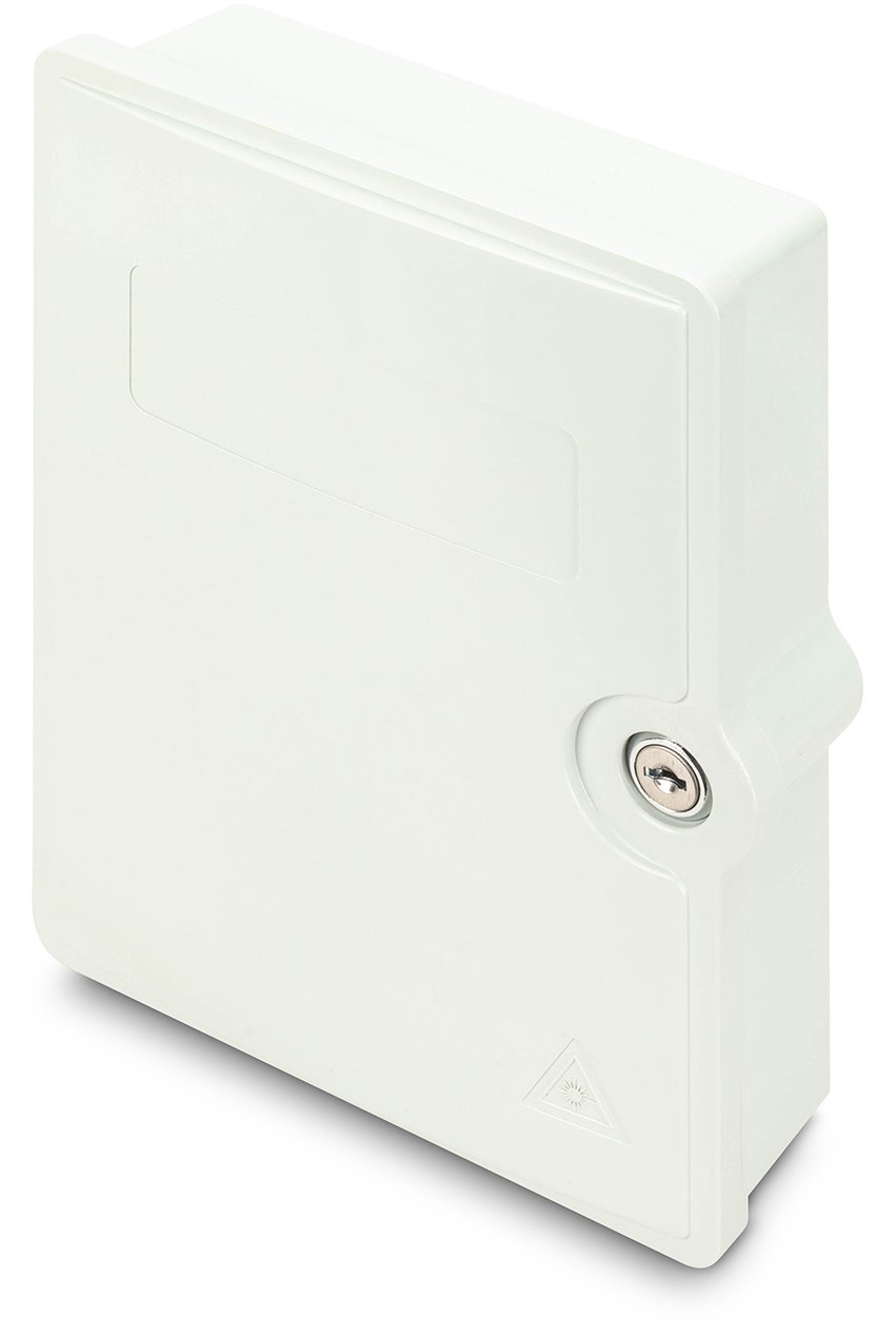 DIGITUS FTTH/FTTB-Anschlussgehäuse, bestückt, OS2, 12 Fasern, LC/PC