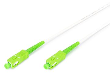 DIGITUS Glasfaser Patchkabel, stahlarmiert, simplex, singlemode, SC/APC SC/APC, 5 m von LumaTech