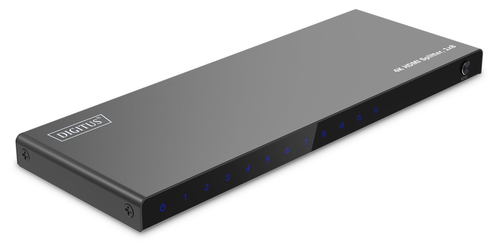 DIGITUS HDMI Splitter 1x8 4K/60Hz HDCP 2.3 EDID Control