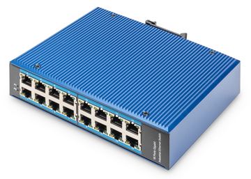 DIGITUS Industrial 16-Port Gigabit Switch, Unmanaged von LumaTech