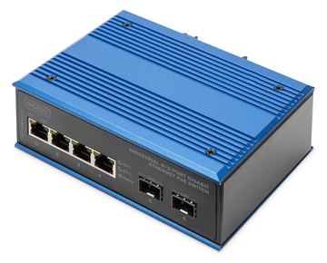 DIGITUS Industrial 4+2-Port Gigabit Ethernet PoE Switch von LumaTech
