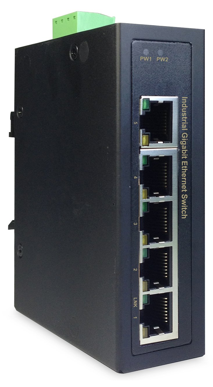 DIGITUS Industrial 5-Port Gigabit Switch, Unmanaged