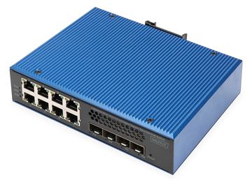 DIGITUS Industrial 8 + 4 10G Uplink Port L3 managed Gigabit Ethernet PoE Switch von LumaTech