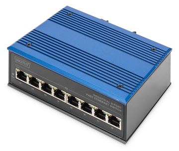 DIGITUS Industrial 8-Port Fast Ethernet Switch, Unmanaged von LumaTech