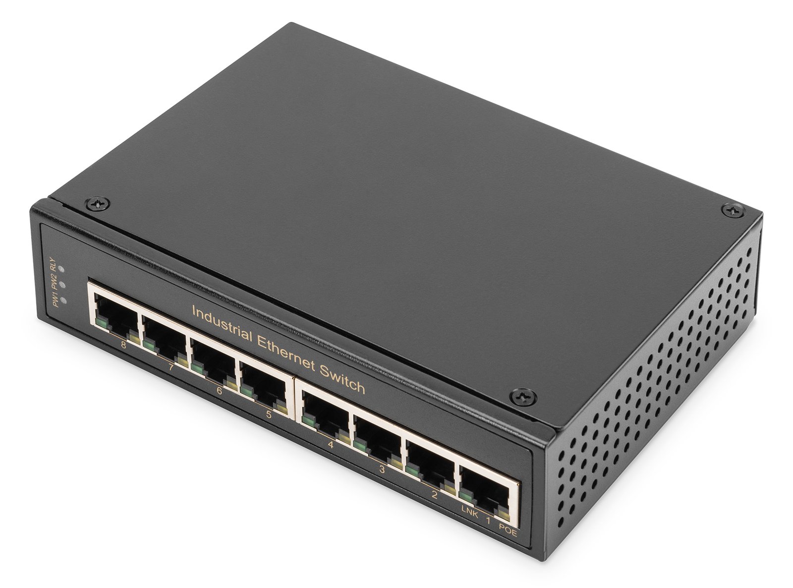 DIGITUS Industrial 8-Port Gigabit Switch, Unmanaged
