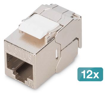 DIGITUS Keystone Cat6A geschirmt 12 Stk. werkzeugfr von LumaTech