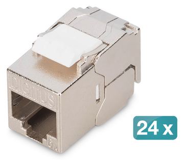 DIGITUS Keystone Cat6A geschirmt 24 Stk. werkzeugfr von LumaTech