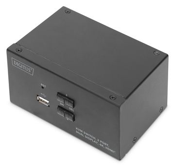 DIGITUS KVM-Switch, 2-Port, Dual-Display, 4K, HDMI® von LumaTech