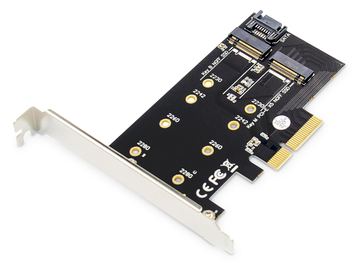 DIGITUS M.2 NGFF / NVMe SSD PCI Express 3.0 (x4) Add-On Karte von LumaTech