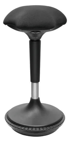 LogiLink Hocker - ergonomisch - Neigen - Metall, Gewebe, Schaum, ABS-Gummi, Ansicht 2