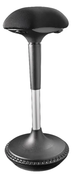 LogiLink Hocker - ergonomisch - Neigen - Metall, Gewebe, Schaum, ABS-Gummi, Ansicht 4