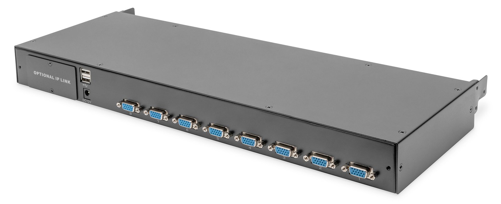 DIGITUS Modularer KVM-Switch, 8-Port