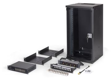 DIGITUS Netzwerk-Set SOHO Pro, 254 mm (10) - 12HE, 315 x 300 mm (B x T) von LumaTech