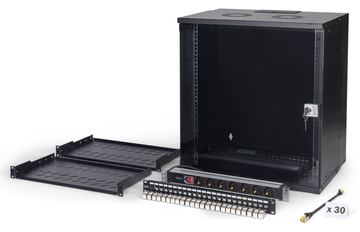 DIGITUS Netzwerk-Set SOHO Pro, 483 mm (19) - 12HE, 540 x 400 mm (B x T) von LumaTech
