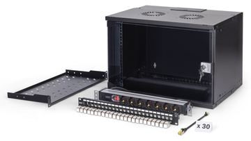 DIGITUS Netzwerk-Set SOHO Pro, 483 mm (19) - 7HE, 540 x 400 mm (B x T) von LumaTech