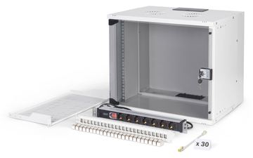 DIGITUS Netzwerk-Set SOHO Pro, 483 mm (19) - 9HE, 540 x 400 mm (B x T) von LumaTech