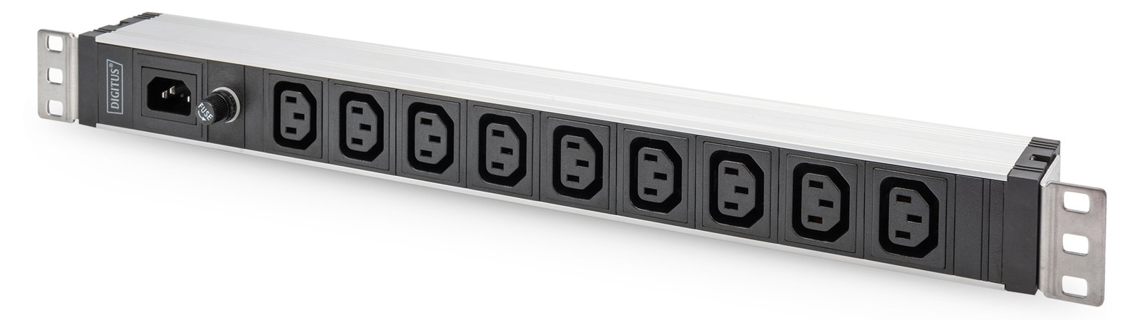 DIGITUS Stromverteilungseinheit (Rack - einbaufähig) - Wechselstrom 230 V - 2300 VA - 1-phasig