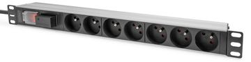 DIGITUS Stromverteilungseinheit (Rack - einbaufähig) - Wechselstrom 230 V - Eingabe, Eingang CEE 7/7 von LumaTech