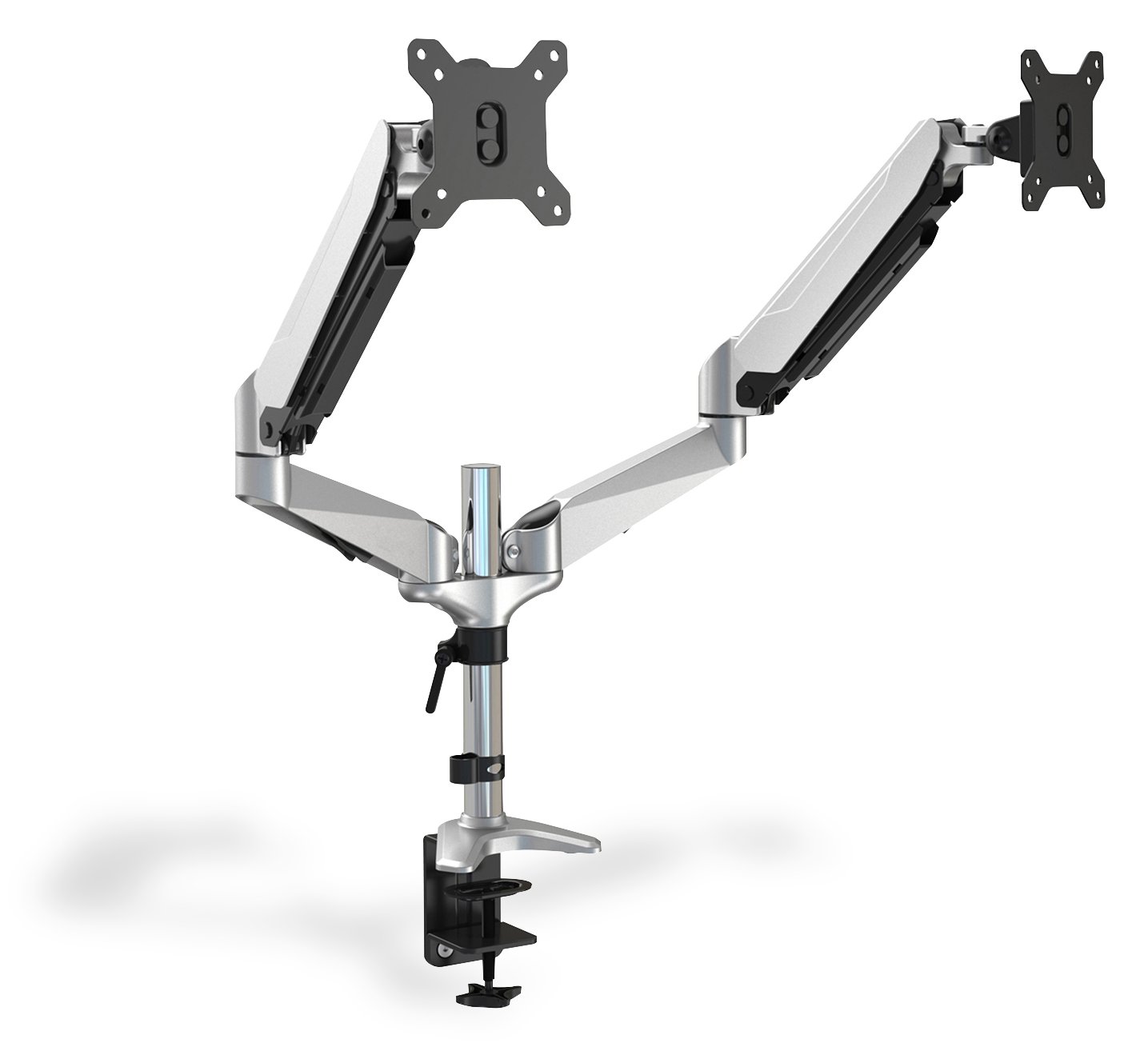 DIGITUS Universal Dual Monitorhalter mit Gasdruckfeder und Klemmbefestigung