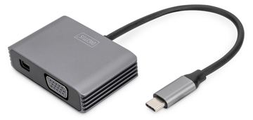 DIGITUS USB Type-C 4K 2in1 Mini DisplayPort + VGA Grafik-Adapter von LumaTech
