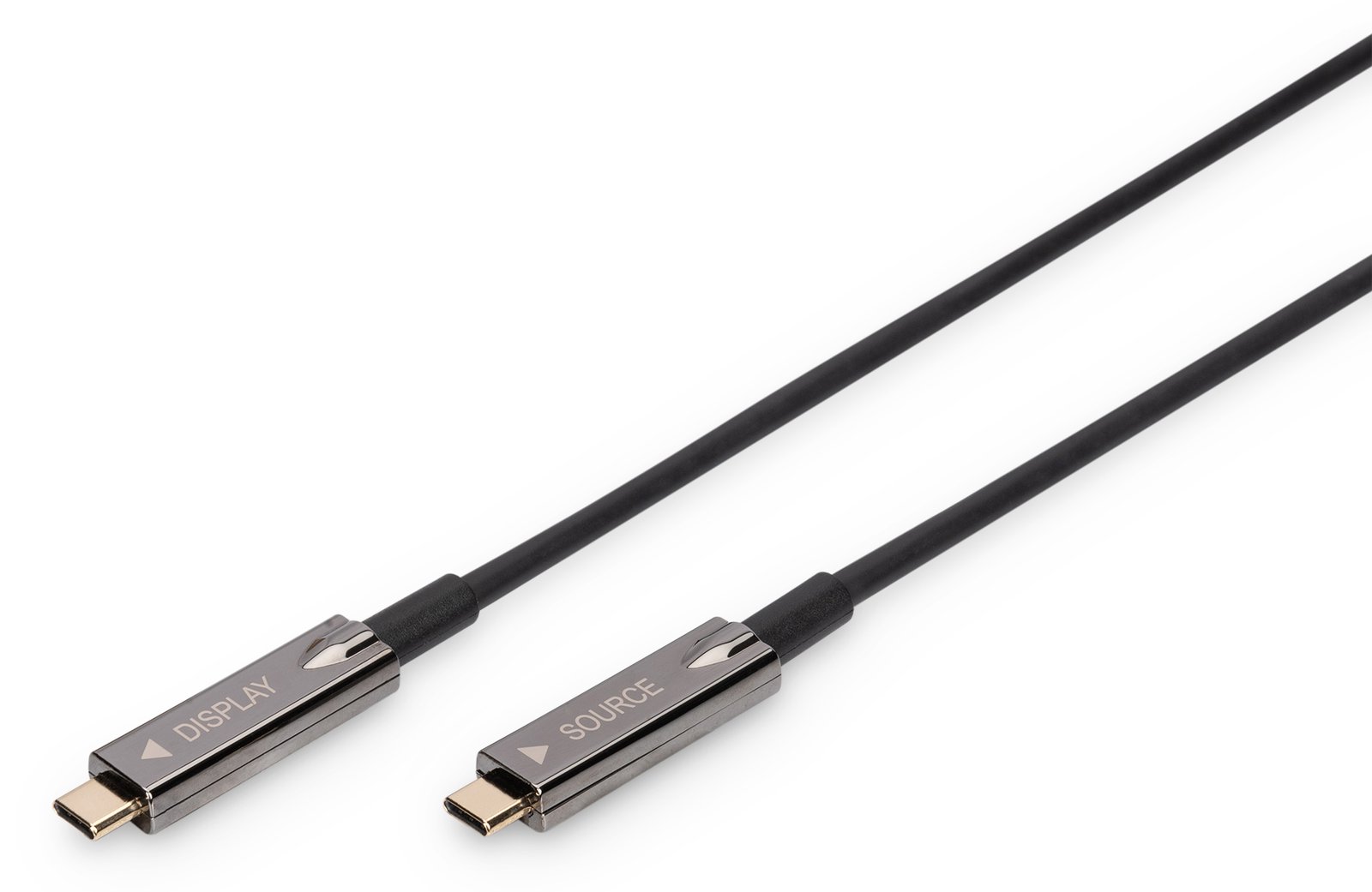 DIGITUS USB-C AOC AV-Anschlussk. 20m 4K Hybrid Glasfaser - Digital/Daten - Video/Analog