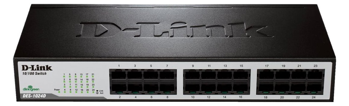 D-Link DES 1024D - Switch - 24 x 10/100 - Desktop
