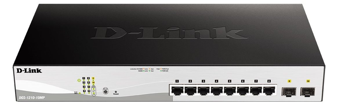 D-Link DGS 1210-10MP - Switch - L2+ - Smart - 8 x 10/100/1000 (PoE+)