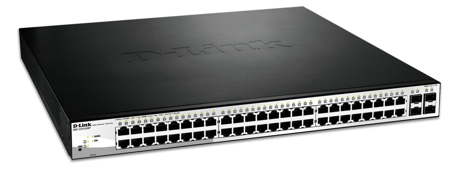 D-Link DGS 1210-52MP - Switch - Smart - 48 x 10/100/1000 (PoE)