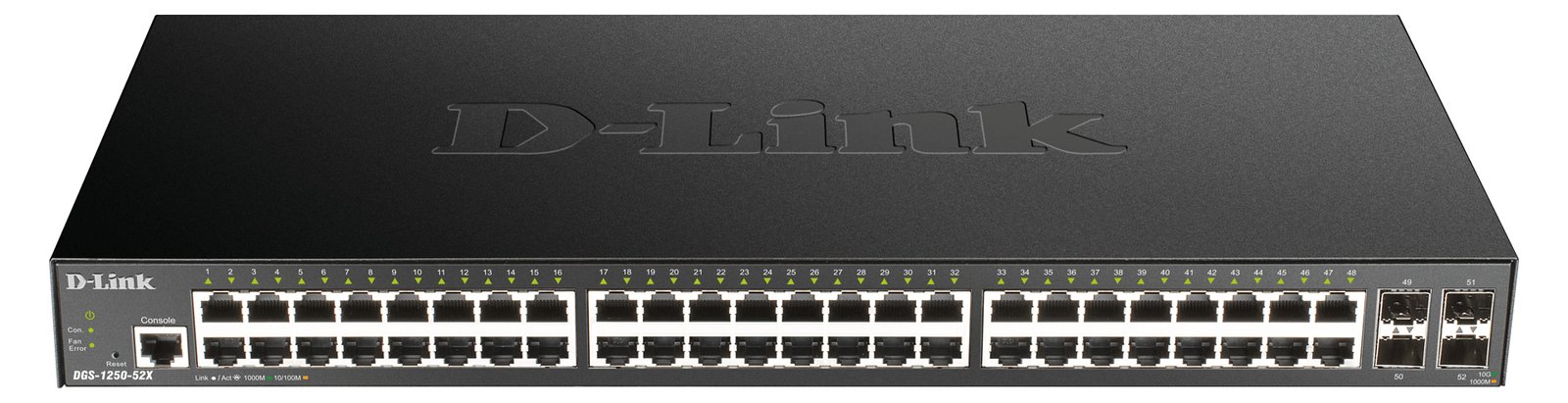 D-Link DGS 1250-52X - Switch - Smart - 48 x 10/100/1000 + 4 x 10 Gigabit SFP+