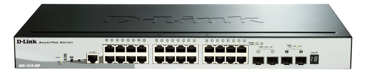 D-Link DGS 1510-28P - Switch - L3 - Smart - 24 x 10/100/1000 (PoE+)