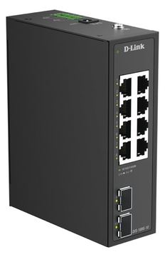 D-Link DIS 100G-10 - Switch - unmanaged - 8 x 10/100/1000 + 2 x Gigabit SFP von LumaTech