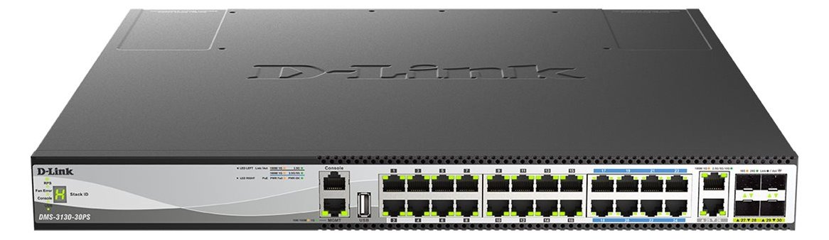 D-Link DMS 3130-30PS - Switch - Multi-Gigabit - L3 - managed - 16 x 100/1000/2.5G (PoE+)