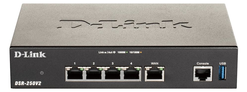D-Link DSR-250V2 - Router - 4-Port-Switch - GigE