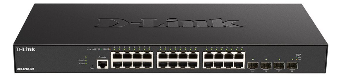 D-Link DXS 1210-28T - Switch - Smart - 24 x 10GBase-T + 4 x 25 Gigabit SFP28