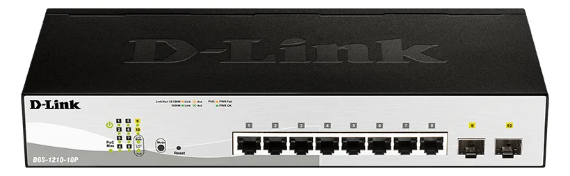 D-Link PoE Switch DGS-1210-10P 10 Port - Switch - 1 Gbps, Ansicht 2
