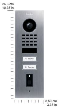 Doorbird D1102FV - 1080p - Ultra-Weitwinkel - 150° - 82° - 6 m - 180° von LumaTech
