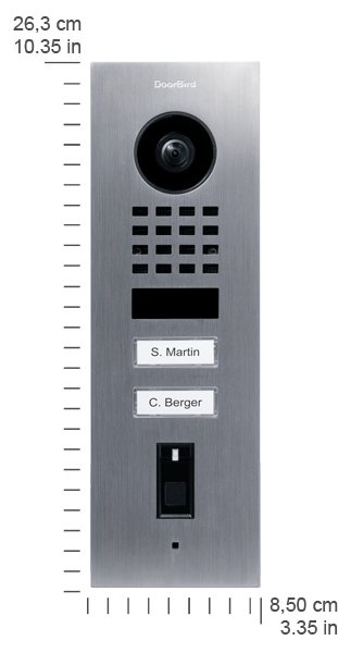 Doorbird D1102FV - 1080p - Ultra-Weitwinkel - 150° - 82° - 6 m - 180°