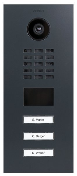 Doorbird D2103V - 720p - 140° - 100° - 10 m - IR - Schwarz