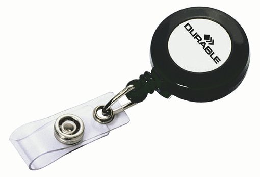 Durable Ausweishalter - holzkohlefarben  (Packung mit 10)