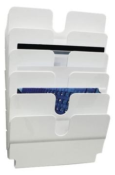 Durable FLEXIPLUS - Prospektspender - geeignet für Wandmontage - Weiß von LumaTech